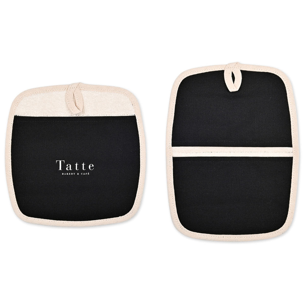 48-Hour La Cuisine Black Potholder Hot Pad Set