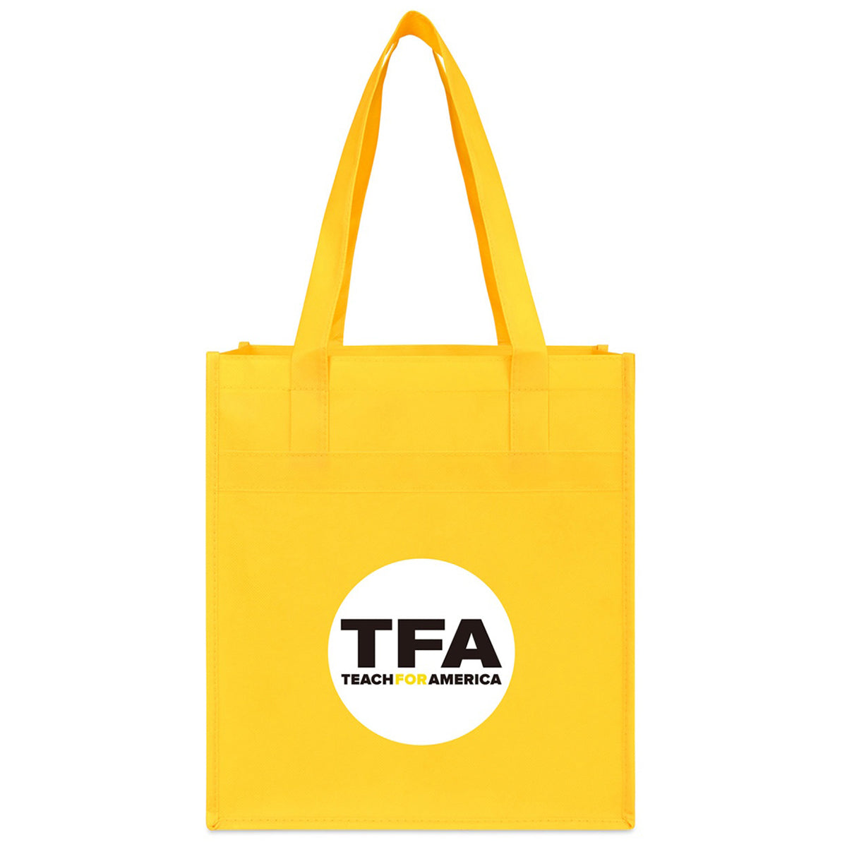 Gemline Yellow Arlo rPET Deluxe Shopper