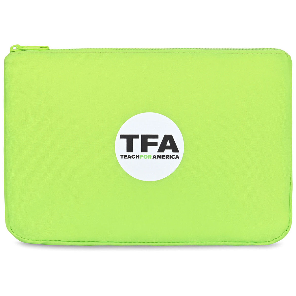 Gemline Lime Green Arlo rPET Zippered Pouch
