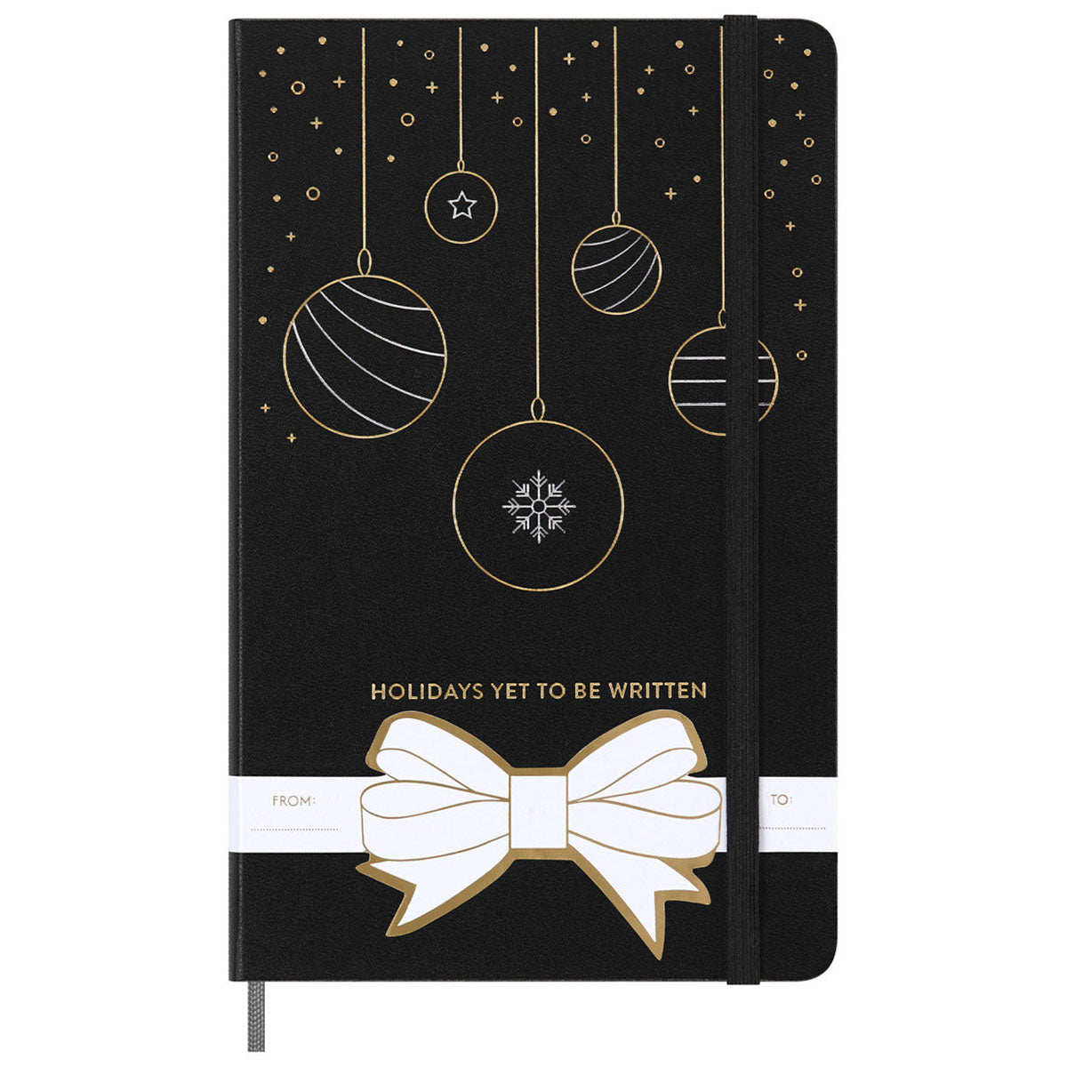 Moleskine Black Hard Cover Holiday Notebook Gift Set