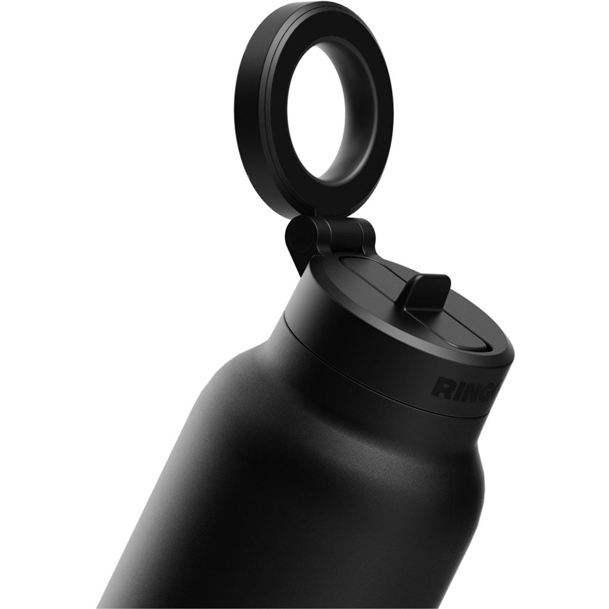 RINGO Black Pro Water Bottle with Magnetic Booster Ring - 32 Oz.