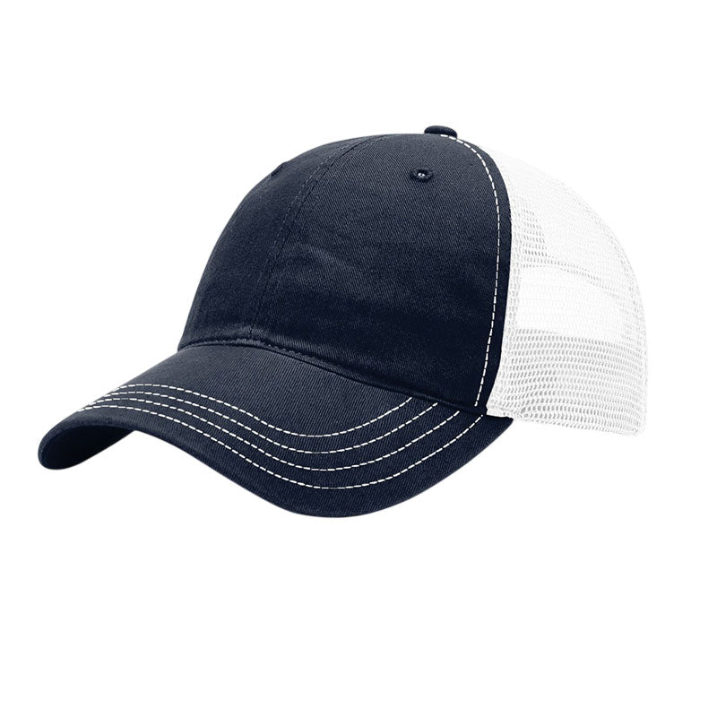 Richardson Navy/White Garment Washed Trucker
