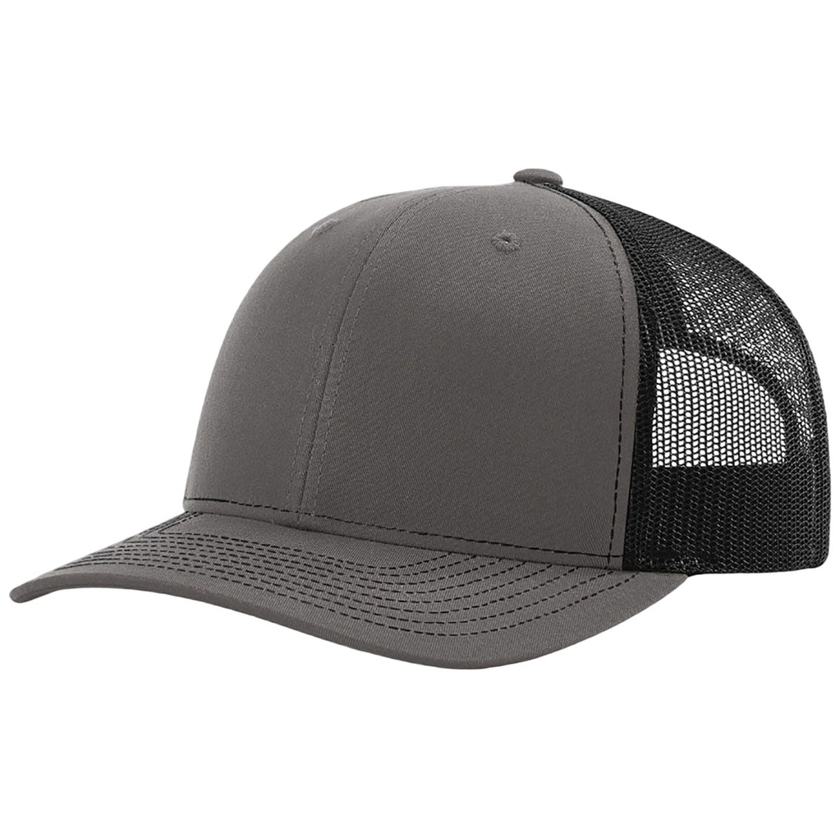 Richardson Charcoal/Black Trucker Cap