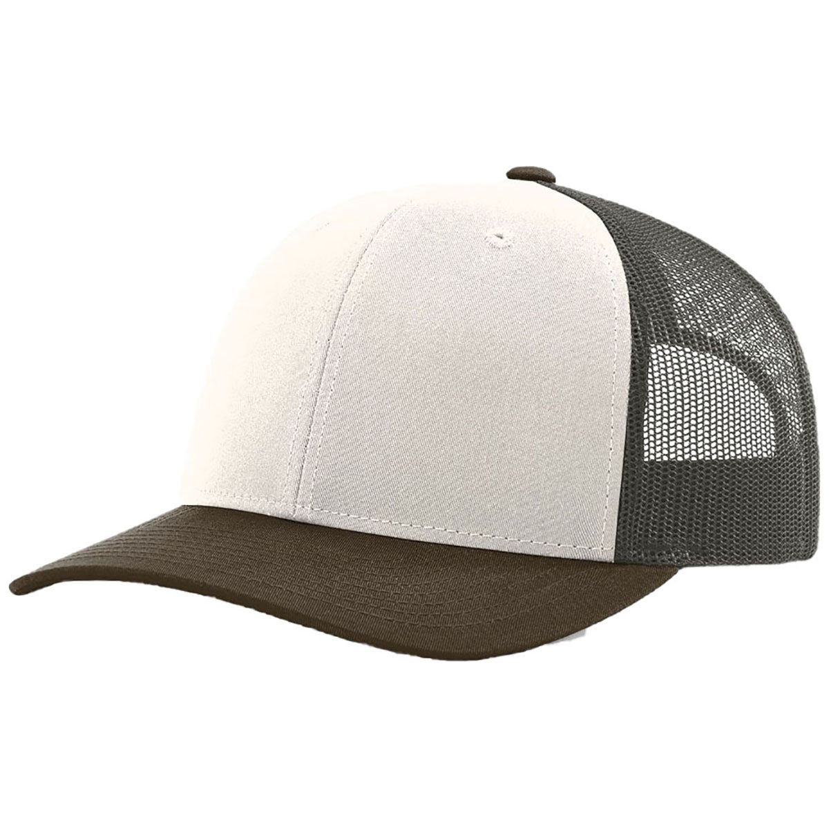 Richardson Cream/Grey Brown/Brown Trucker Cap