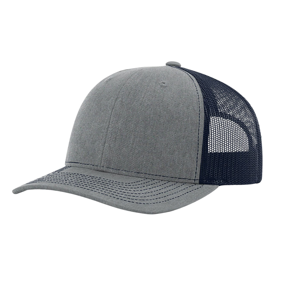 Richardson Heather Grey/Navy Trucker Cap