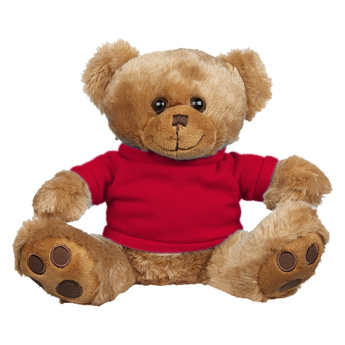 Hit 8 1/2" Big Paw Brown Bear with Red T-Shirt
