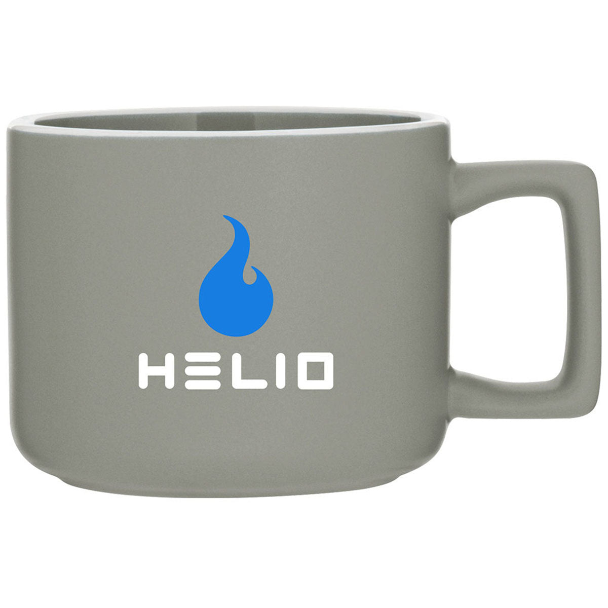 ETS Express Matte Light Grey Helio 12oz Ceramic Mug