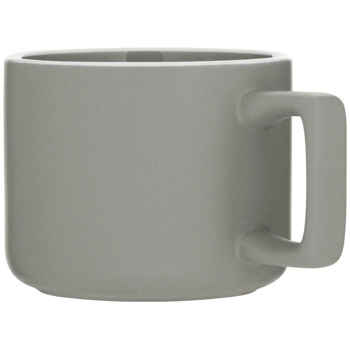 ETS Express Matte Light Grey Helio 12oz Ceramic Mug