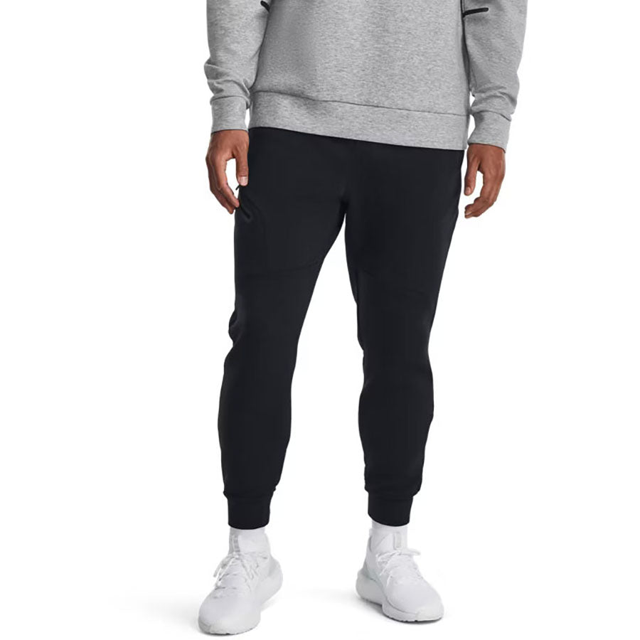 Under Armour Men's Black/Black Unstoppable Fleece Joggers