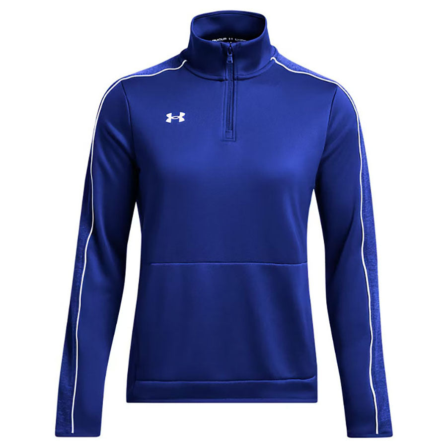 Under Armour Women's Team Royal/White Command Warm Up 1/4 Zip