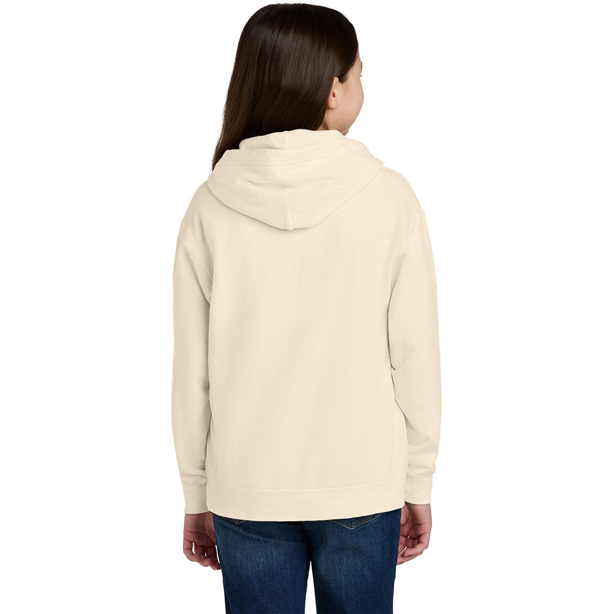 Comfort Colors Youth Ivory Lightweight Hooded Sweatshirt