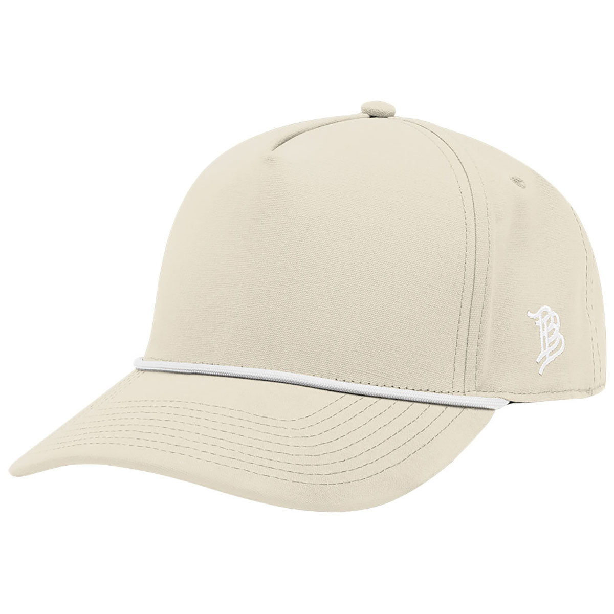 Branded Bills Beige Bare Curved Canvas Rope Hat