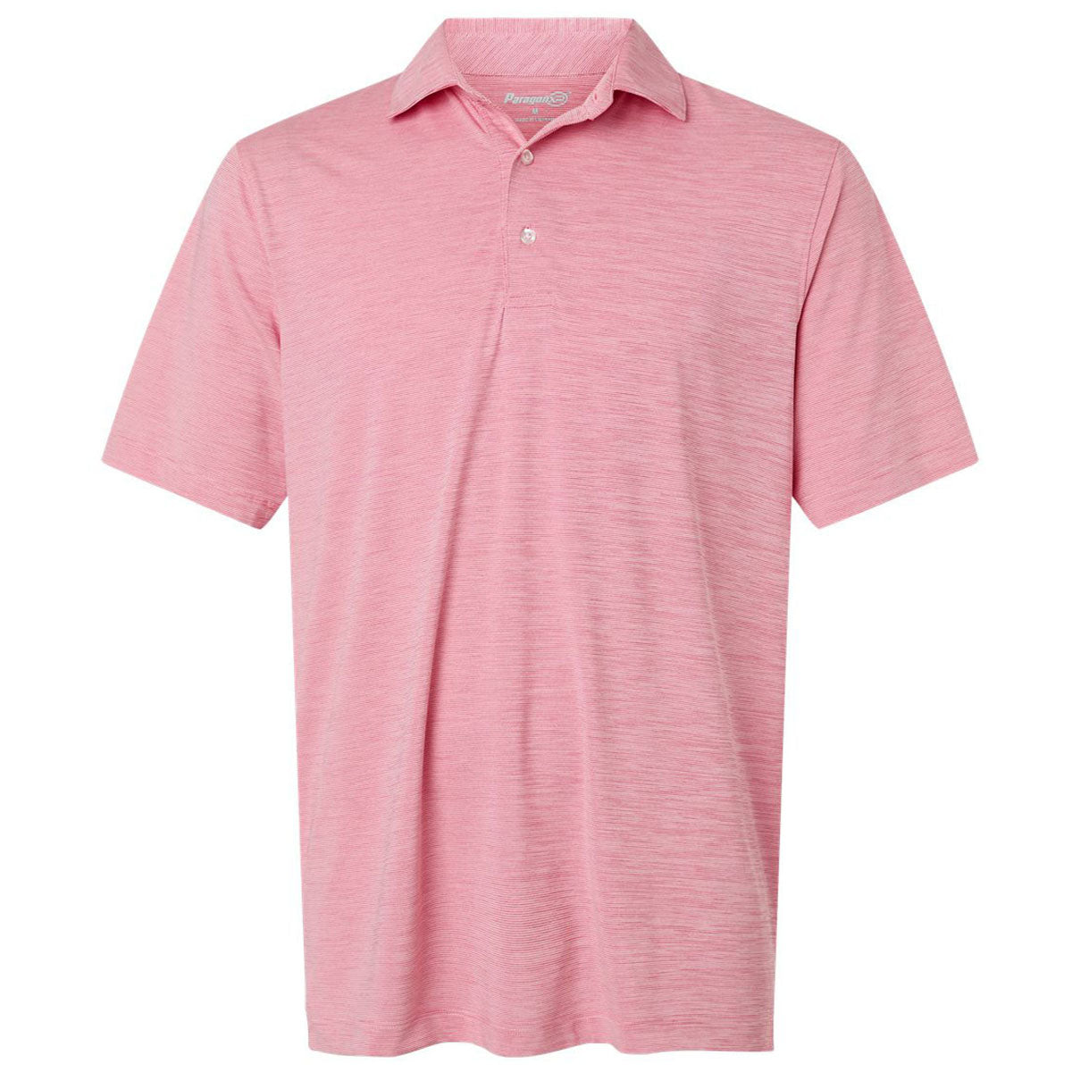 Paragon Men's Red Heather Bohemian Striped Heather Performance Polo