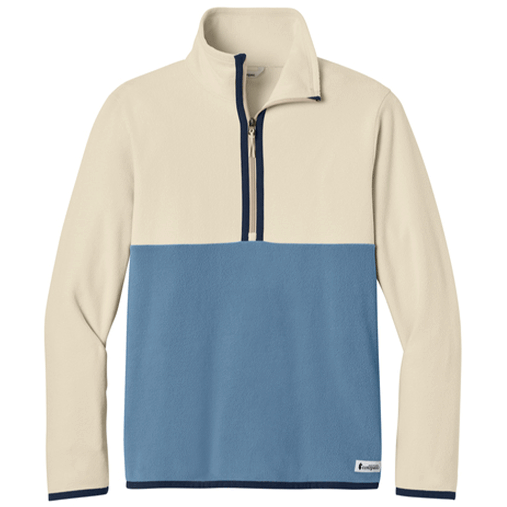 Cotopaxi Men's Cream/Fjord Amado 1/2-Zip Fleece