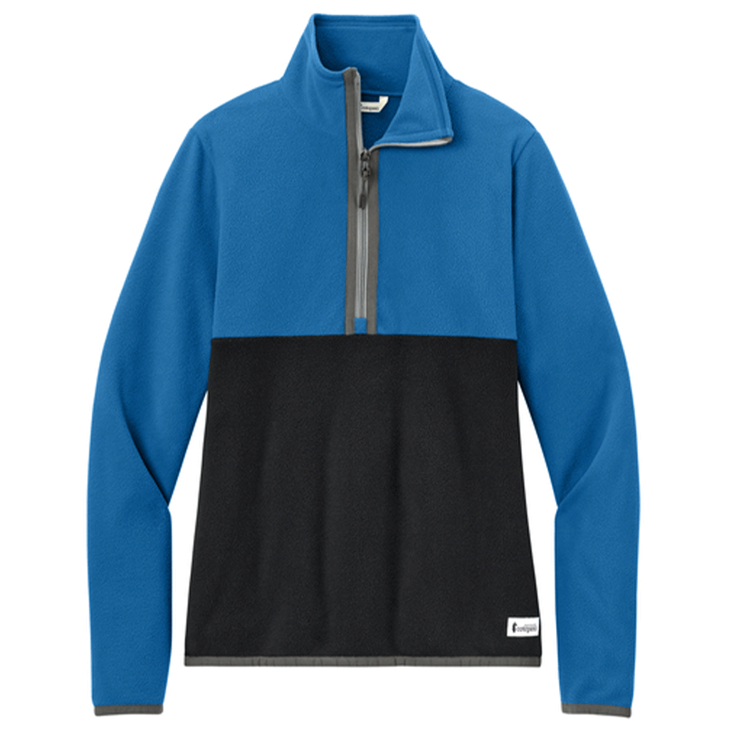 Cotopaxi Women's Atlantic/Black Amado 1/2-Zip Fleece