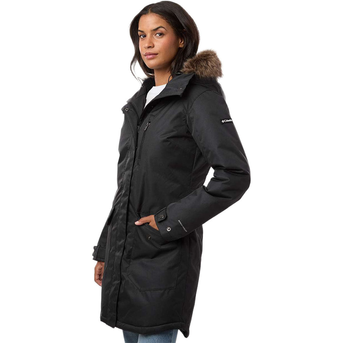 Columbia Women's Black Suttle Mountain Long Insulated Jacket