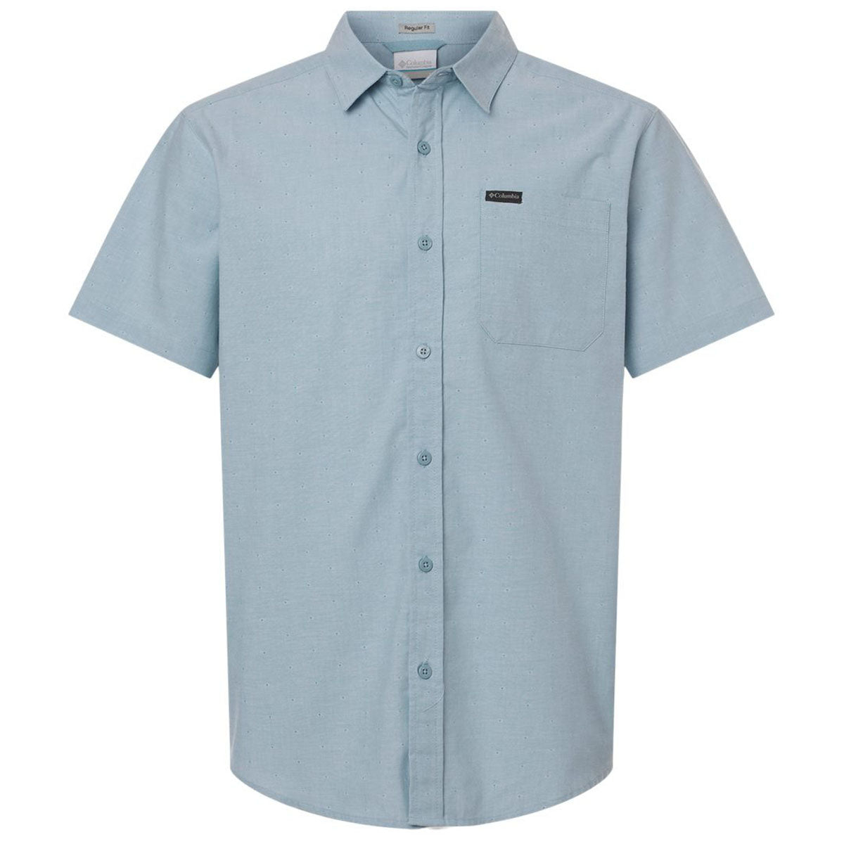 Columbia Men's Ripple Blue Rapid Rivers Novelty Short Sleeve Shirt