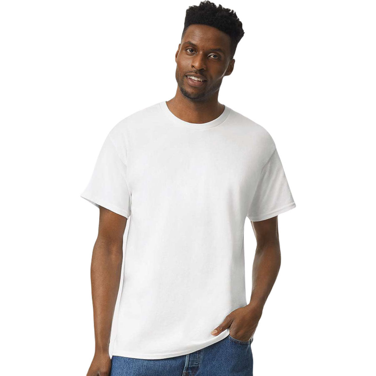 Gildan Men's White Ultra Cotton 6 oz. T-Shirt
