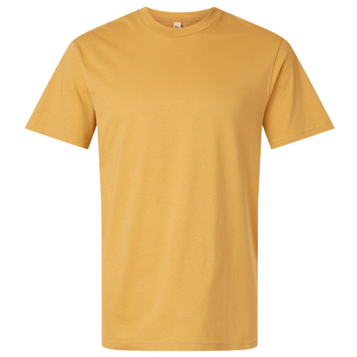American Apparel Unisex Mustard Fine Jersey Short-Sleeve T-Shirt