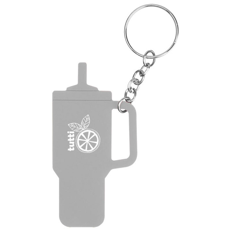 Hit Grey Intrepid Tumbler Shaped Silicone Key Ring