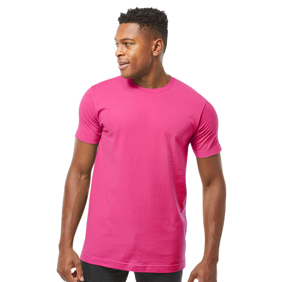Tultex Unisex Fuchsia Fine Jersey T-Shirt