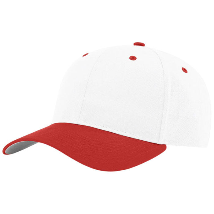 Richardson White/White/Red Pro Twill Snapback