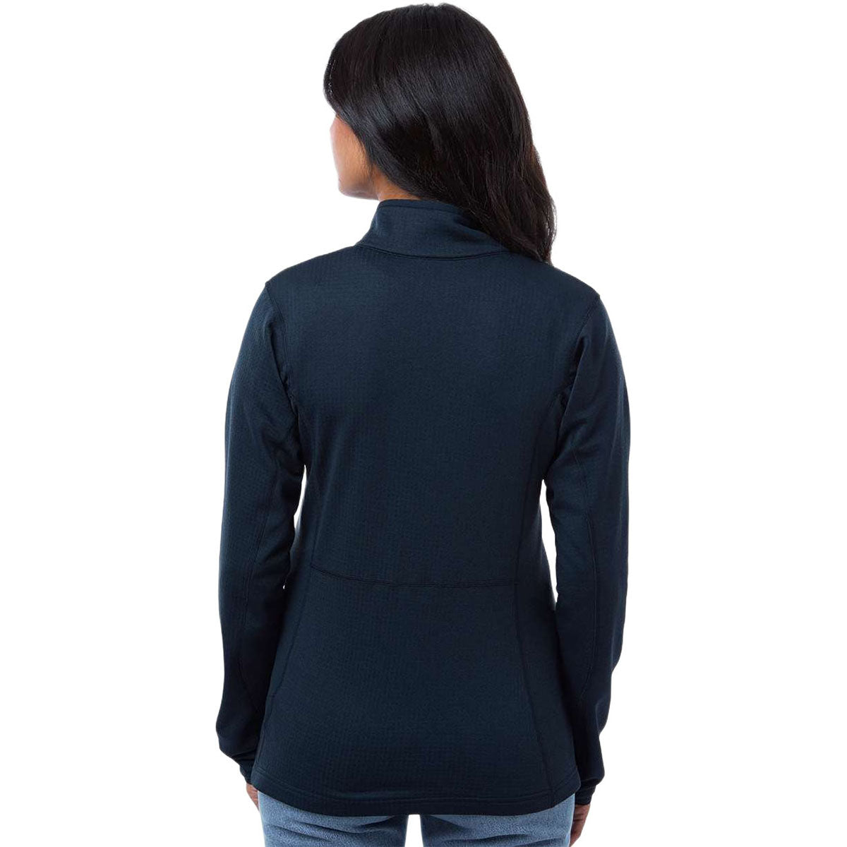 Columbia Women's Collegiate Navy Essential Hike Grid Fleece Half-Zip Pullover