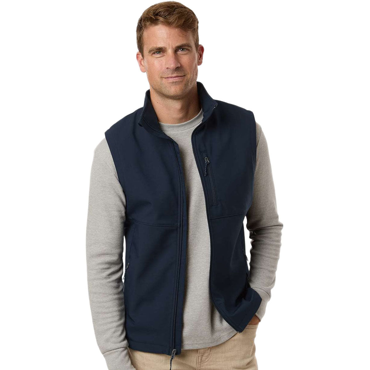 Columbia Men's Collegiate Navy Ascender II Soft Shell Vest