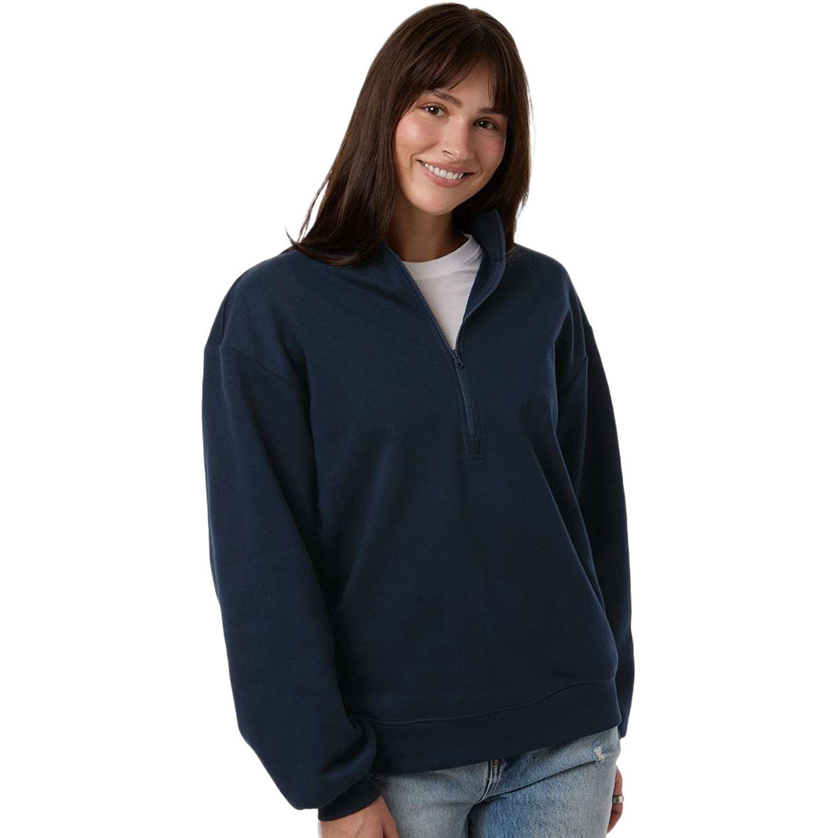 Columbia Women's Collegiate Navy Aldermore Half-Zip Pullover