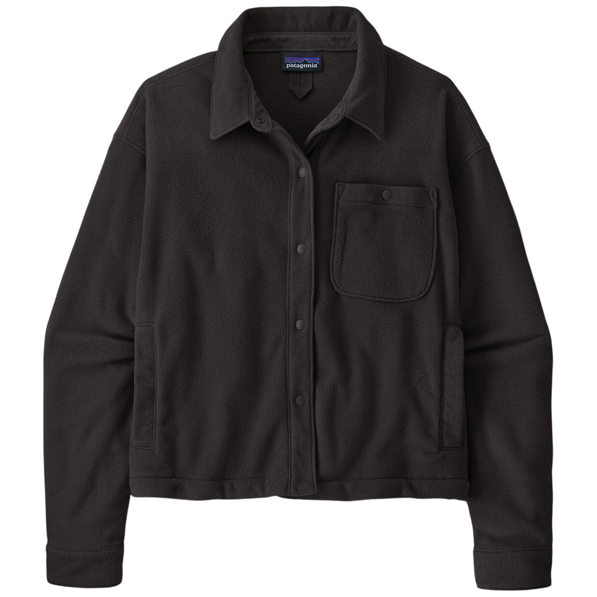 Patagonia Women's Black Micro D Fleece Shirt Jacket