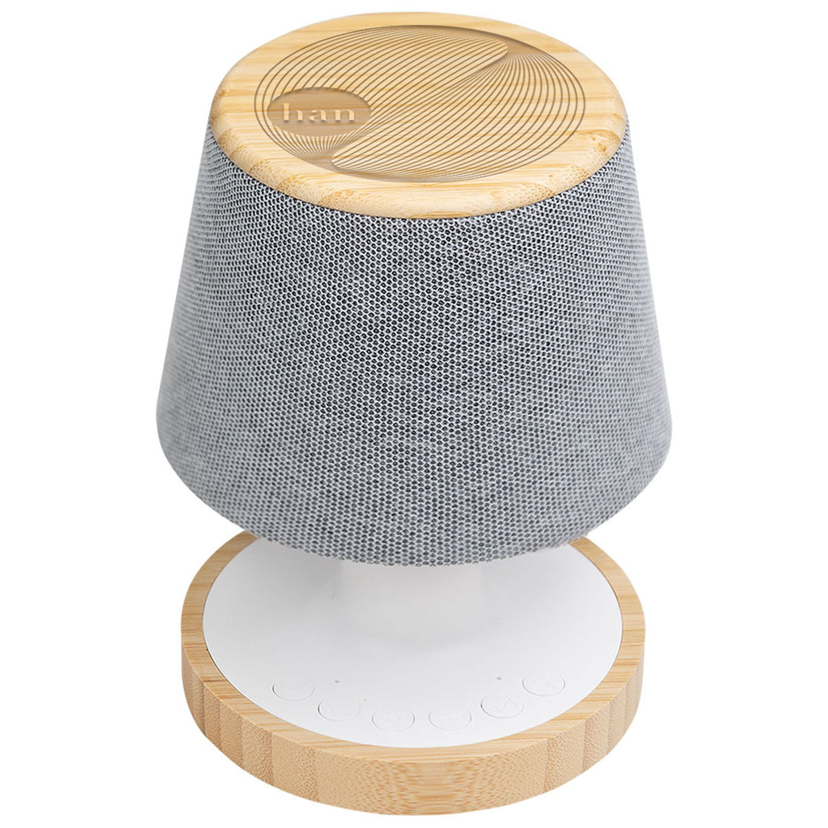 Hit Grey with Bamboo Mini Lamp With Speaker & Sound Machine