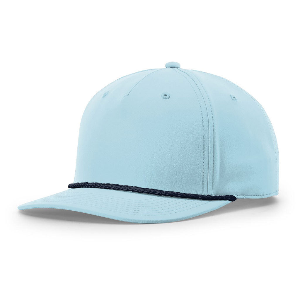 Richardson Soft Blue/Navy Five Panel Classic Rope Cap