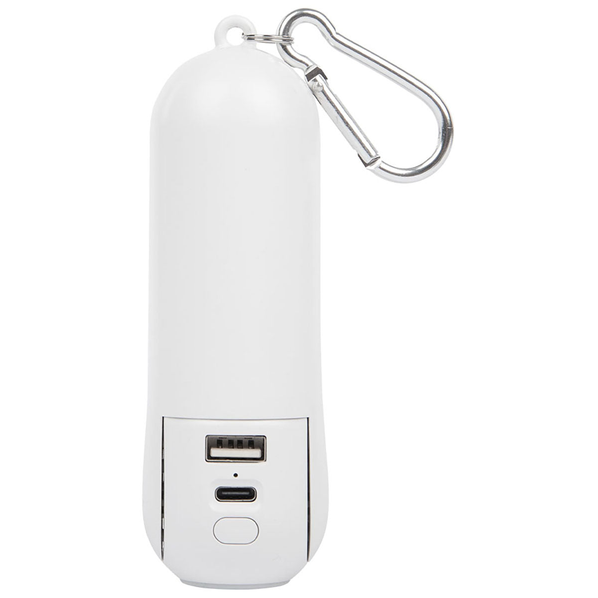 Hit White Rechargeable Power Bank With Fan & Flashlight