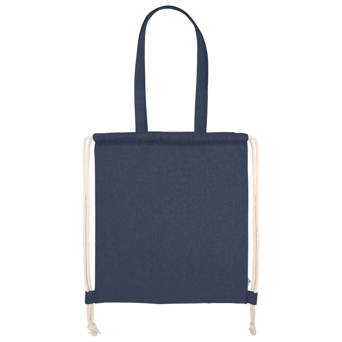 Hit Navy Arden Recycled Cotton Drawstring Bag