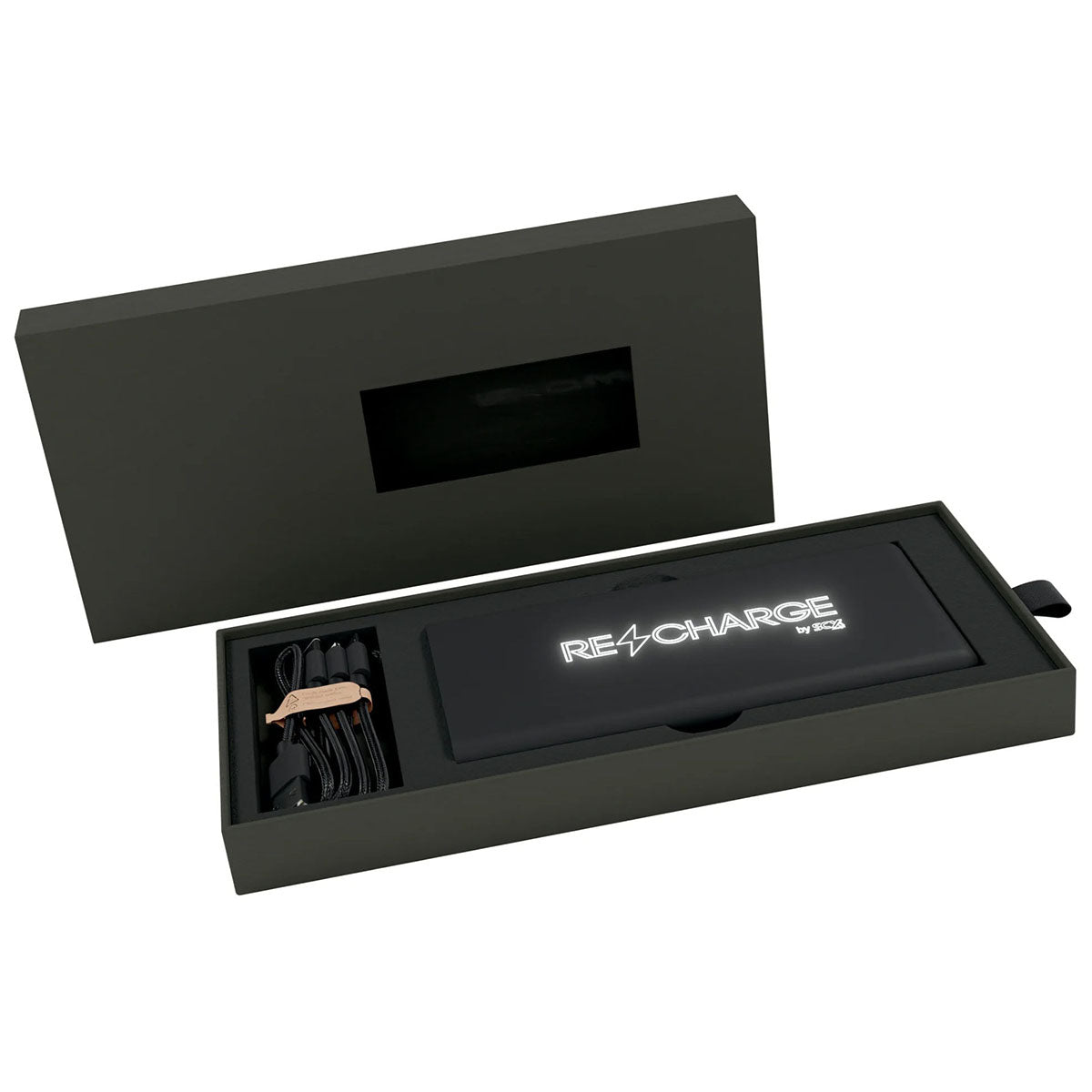 SCX Design Black Jumbo Wireless Power Bank 10,000 mAh