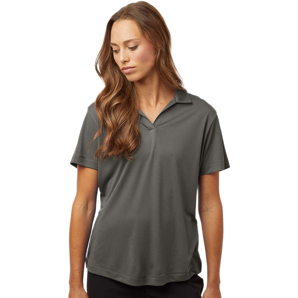 AllPro Women's Charcoal Pro-Lock Performance Polo