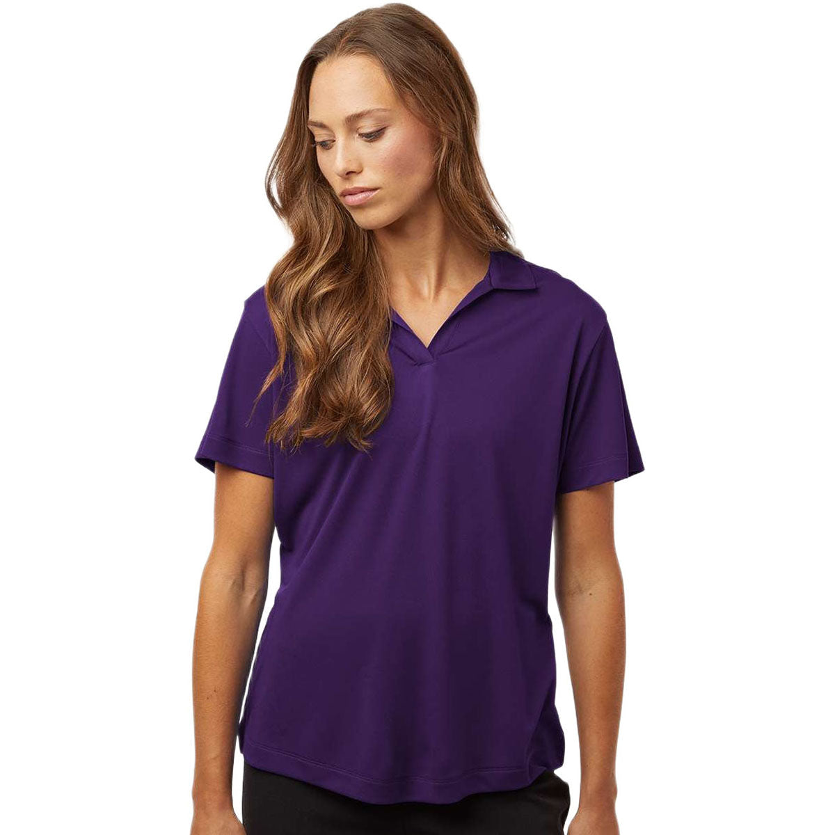 AllPro Women's Purple Pro-Lock Performance Polo