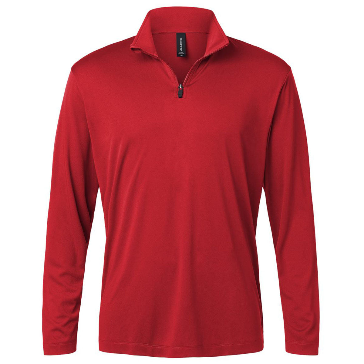 AllPro Men's Red Pro-Lock Performance Quarter-Zip Pullover