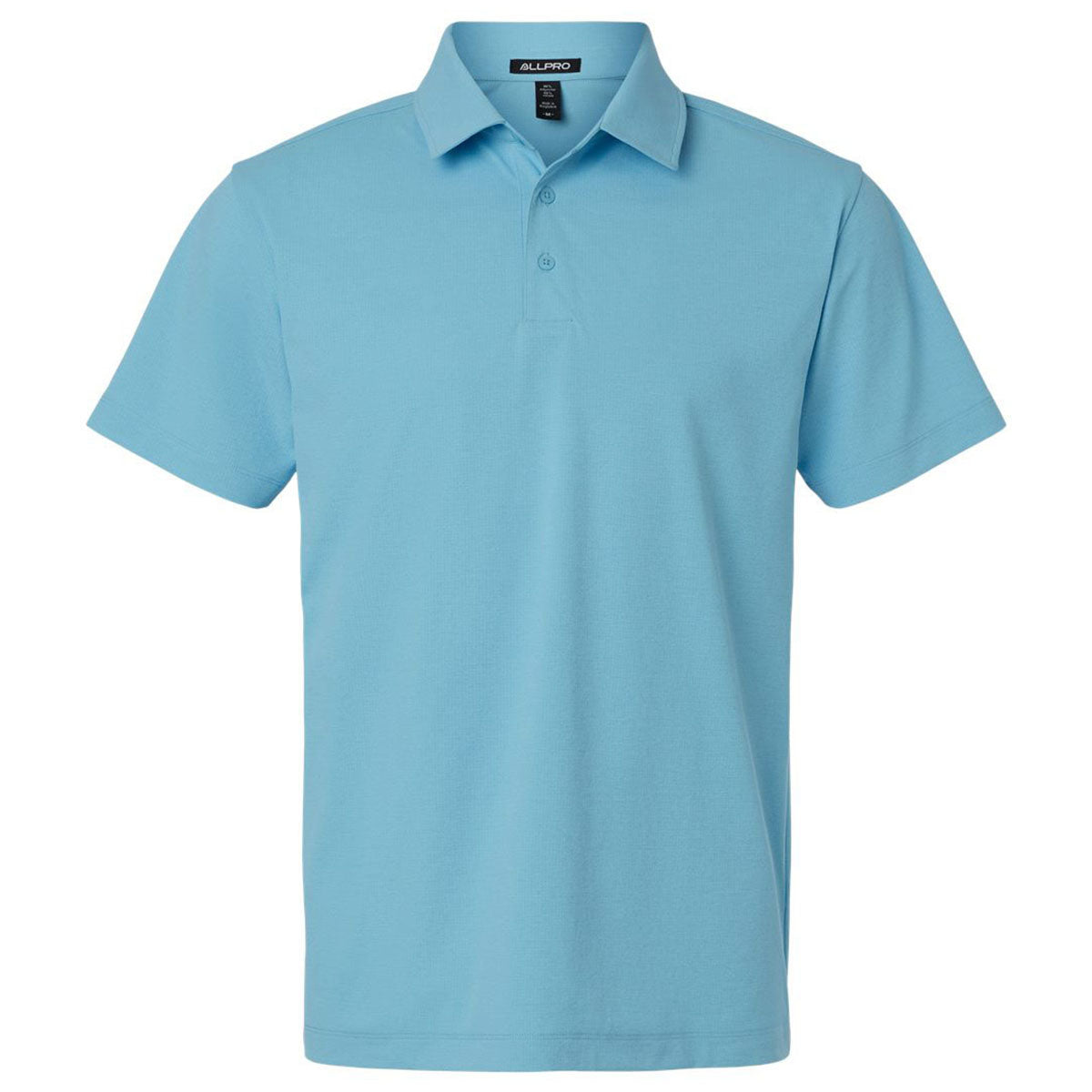 AllPro Men's Cloud Blue Pro-Flex Sorona Polo