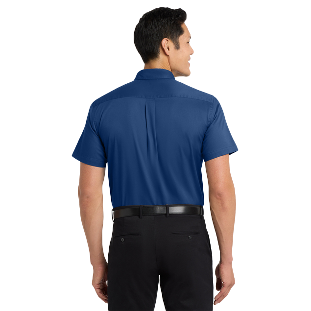 Port Authority Men's Royal/Classic Navy Short Sleeve Easy Care Shirt