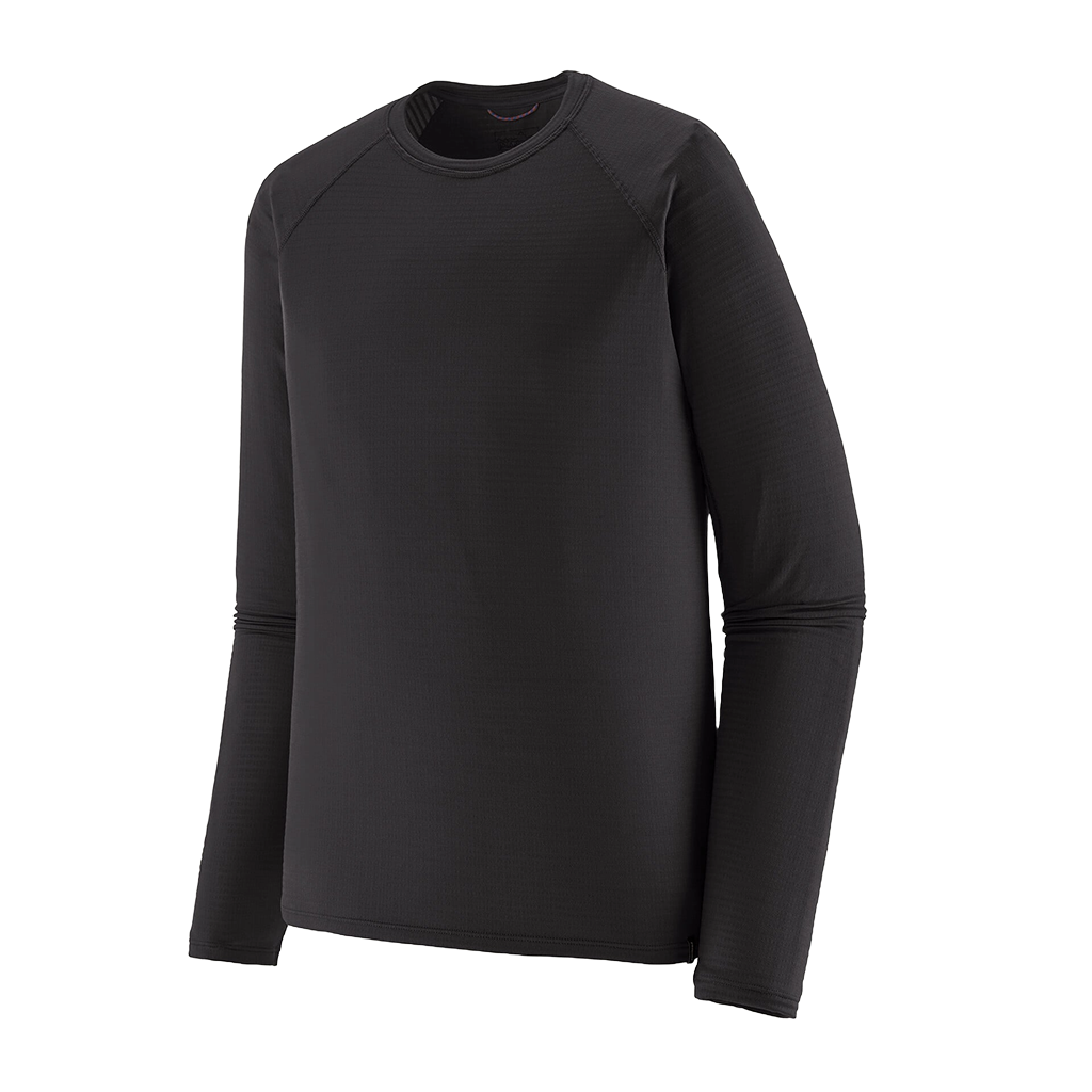 Patagonia Men's Black Capilene Thermal Weight Crewneck