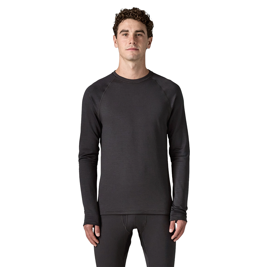 Patagonia Men's Black Capilene Thermal Weight Crewneck