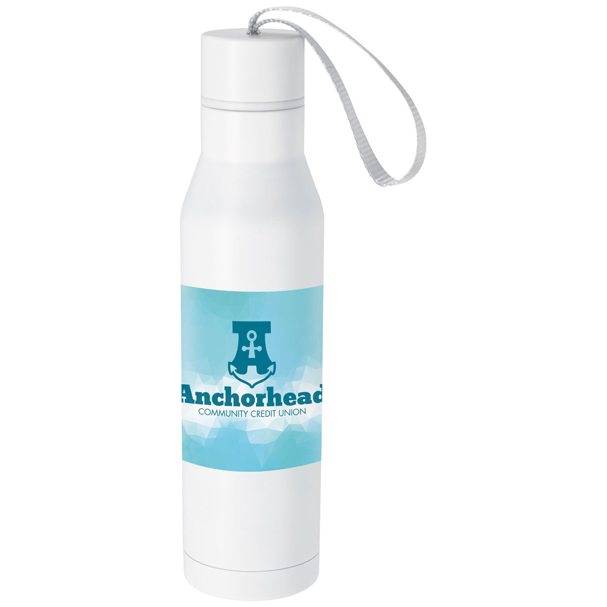 48-Hour BIC White Vacuum Insulated Bottle with Carry Loop - 18 oz.