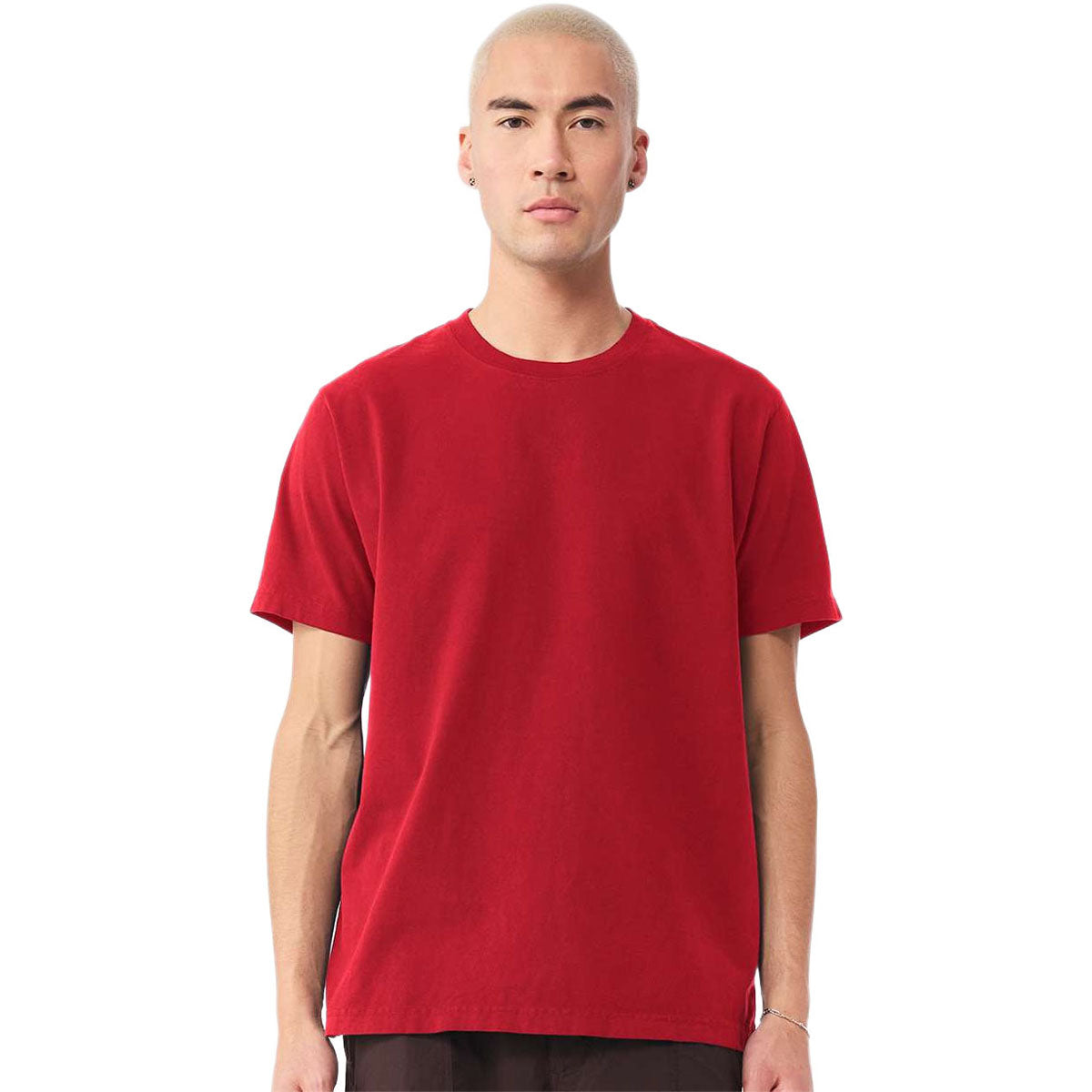 Bella + Canvas Unisex Pop Red Heavyweight Garment-Dyed Tee