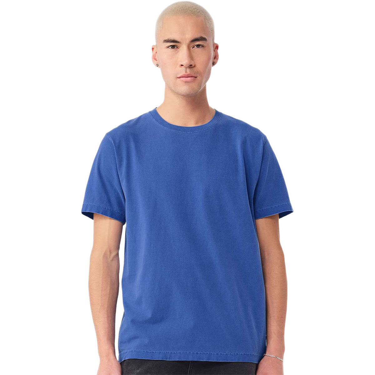 Bella + Canvas Unisex Washed Royal Blue Heavyweight Garment-Dyed Tee
