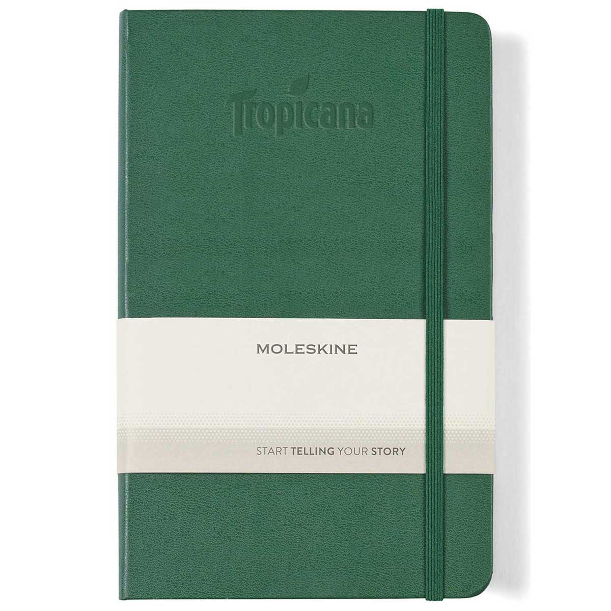 48-Hour Moleskine Myrtle Green Hard Cover Ruled Large Notebook (5" x 8.25")