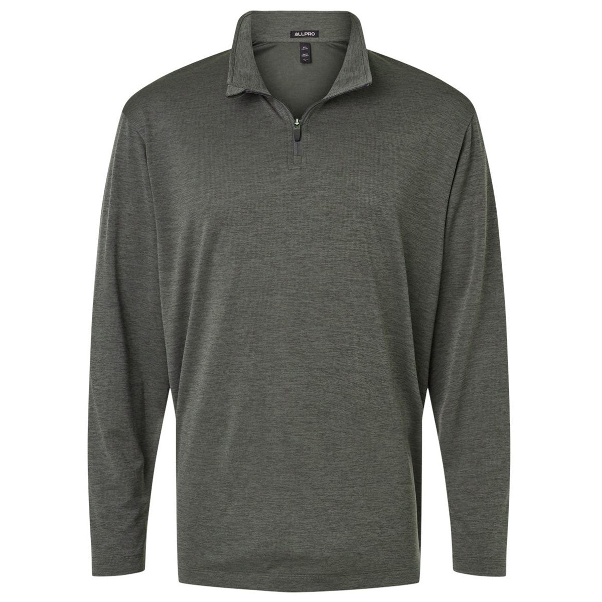 AllPro Men's Charcoal Melange Pro-Lock Performance Melange Quarter-Zip Pullover