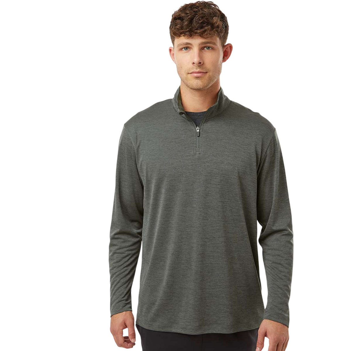 AllPro Men's Charcoal Melange Pro-Lock Performance Melange Quarter-Zip Pullover