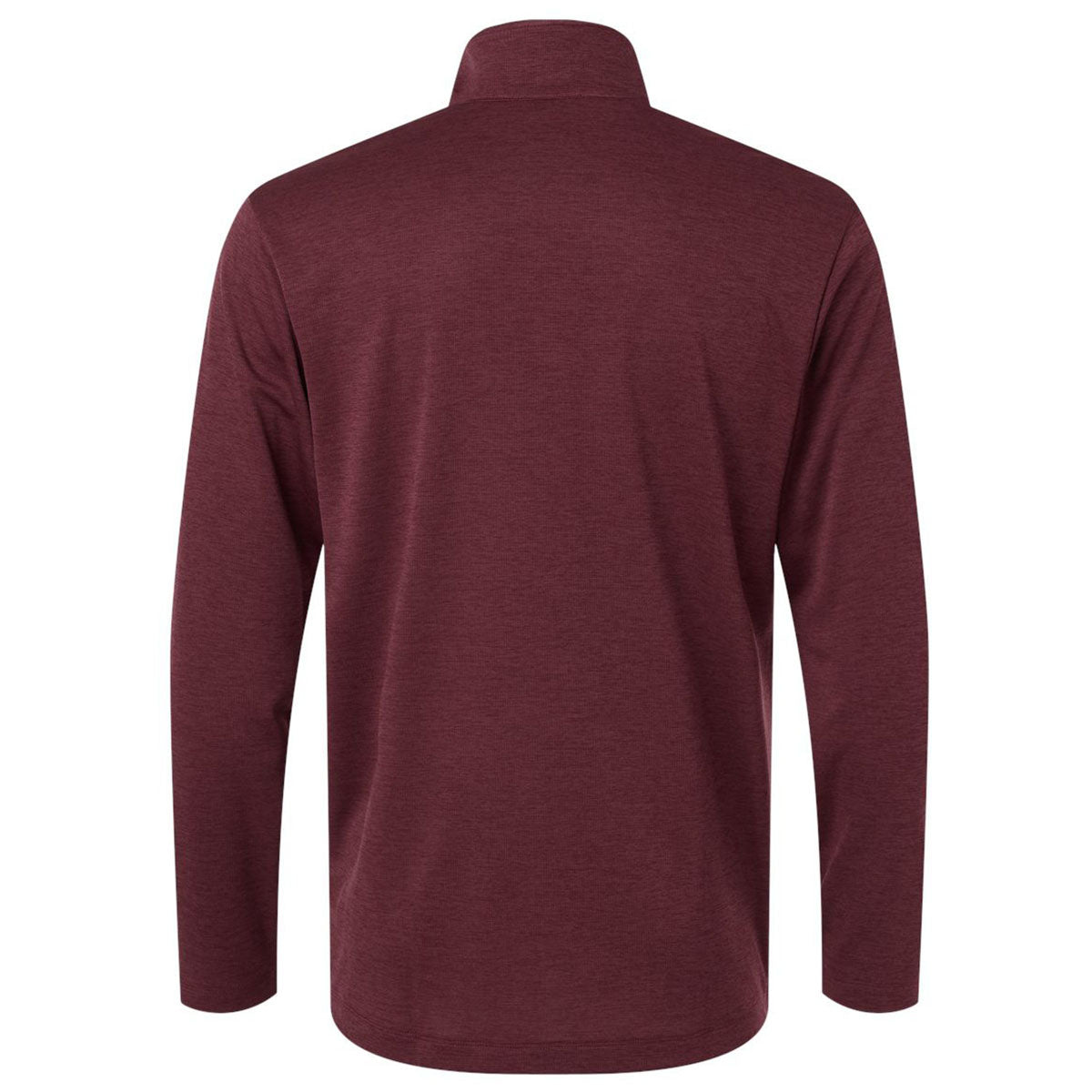 AllPro Men's Maroon Melange Pro-Lock Performance Melange Quarter-Zip Pullover
