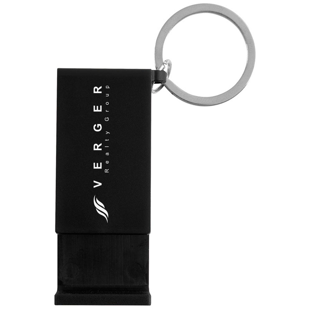Hit Black rABS Clip Phone Stand Key Ring